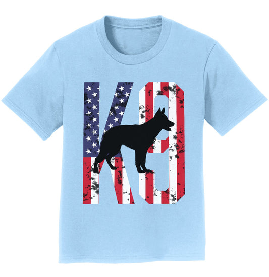 K9 German Shepherd Silhouette - Kids' Unisex T-Shirt