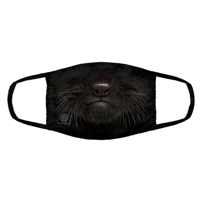 Black Kitten Face - Adult Unisex Face Mask