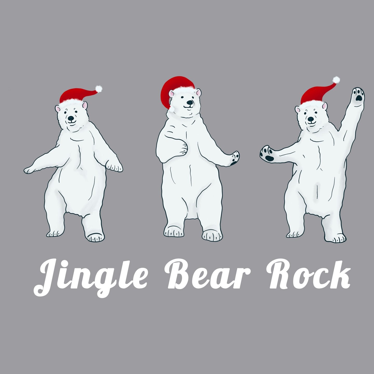 Jingle Bear Rock - Adult Unisex Hoodie Sweatshirt