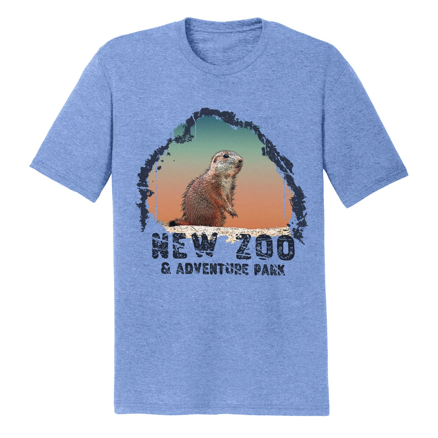 NEW Zoo Prairie Dog Sunset - Adult Tri-Blend T-Shirt