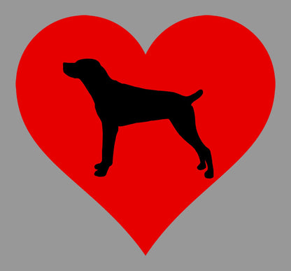 Mountain Cur on Heart Left Chest - Women's Full-Zip Hoodie Sweatshirt
