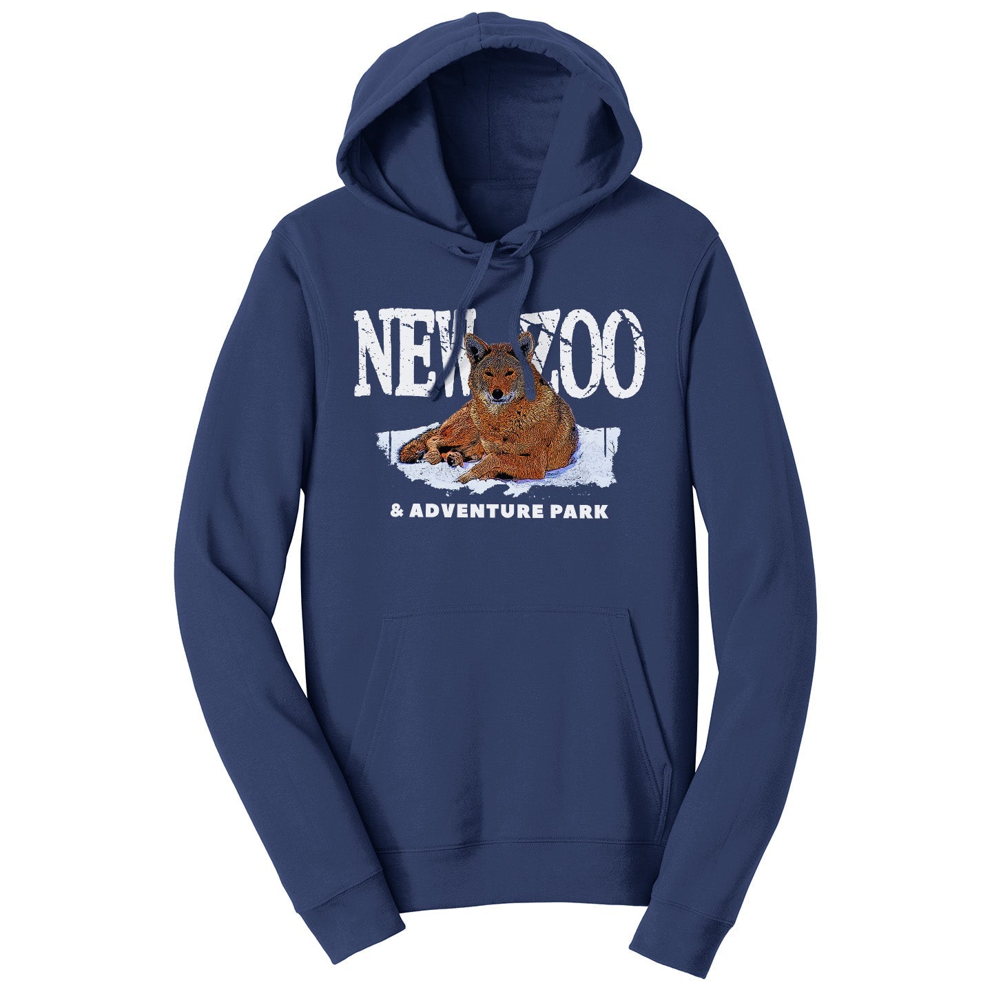 NEW Zoo & Adventure Park - NEW Zoo Red Wolf Art - Adult Unisex Hoodie Sweatshirt