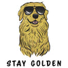 Stay Golden Retriever  - Women's V-Neck T-Shirt