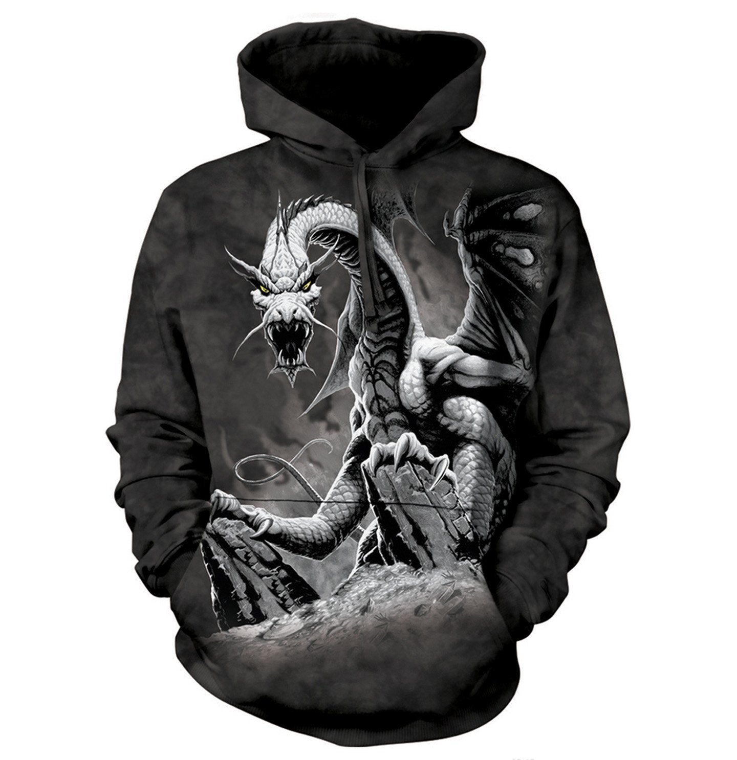 Black Dragon - Adult Unisex Hoodie Sweatshirt