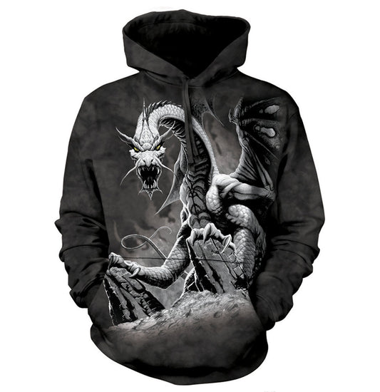 Black Dragon - Adult Unisex Hoodie Sweatshirt
