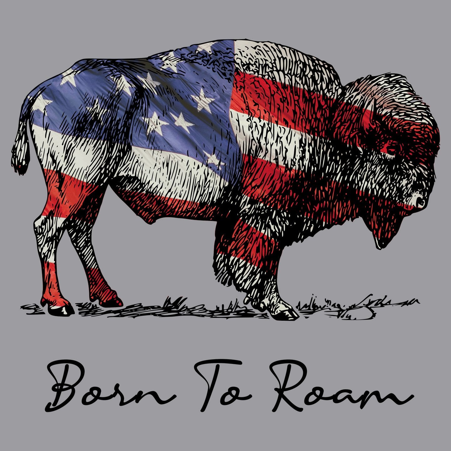 Buffalo Flag Overlay - Adult Unisex T-Shirt