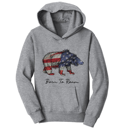 Bear Flag Overlay - Kids' Unisex Hoodie Sweatshirt