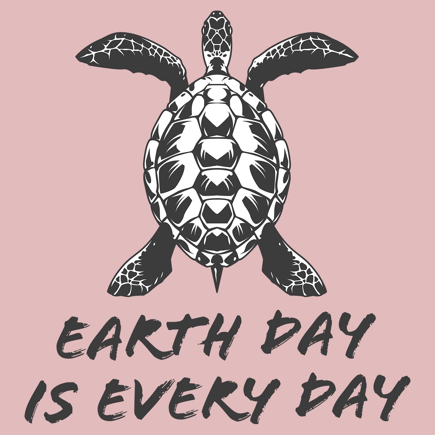 Earth Day is Every Day Sea Turtle - Women's Fitted T-Shirt