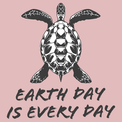 Earth Day is Every Day Sea Turtle - Women's Fitted T-Shirt