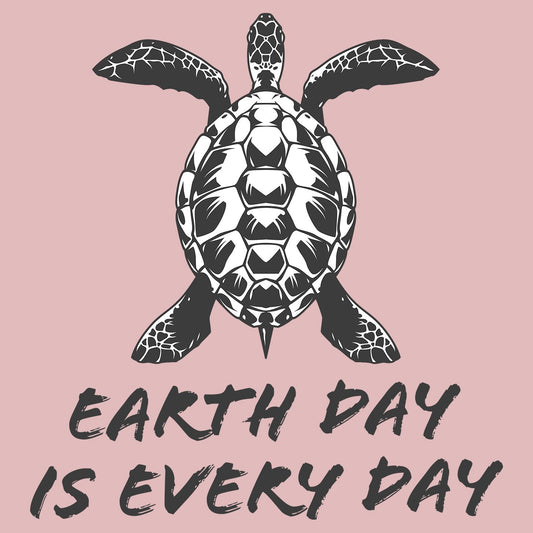 Earth Day is Every Day Sea Turtle - Women's Fitted T-Shirt