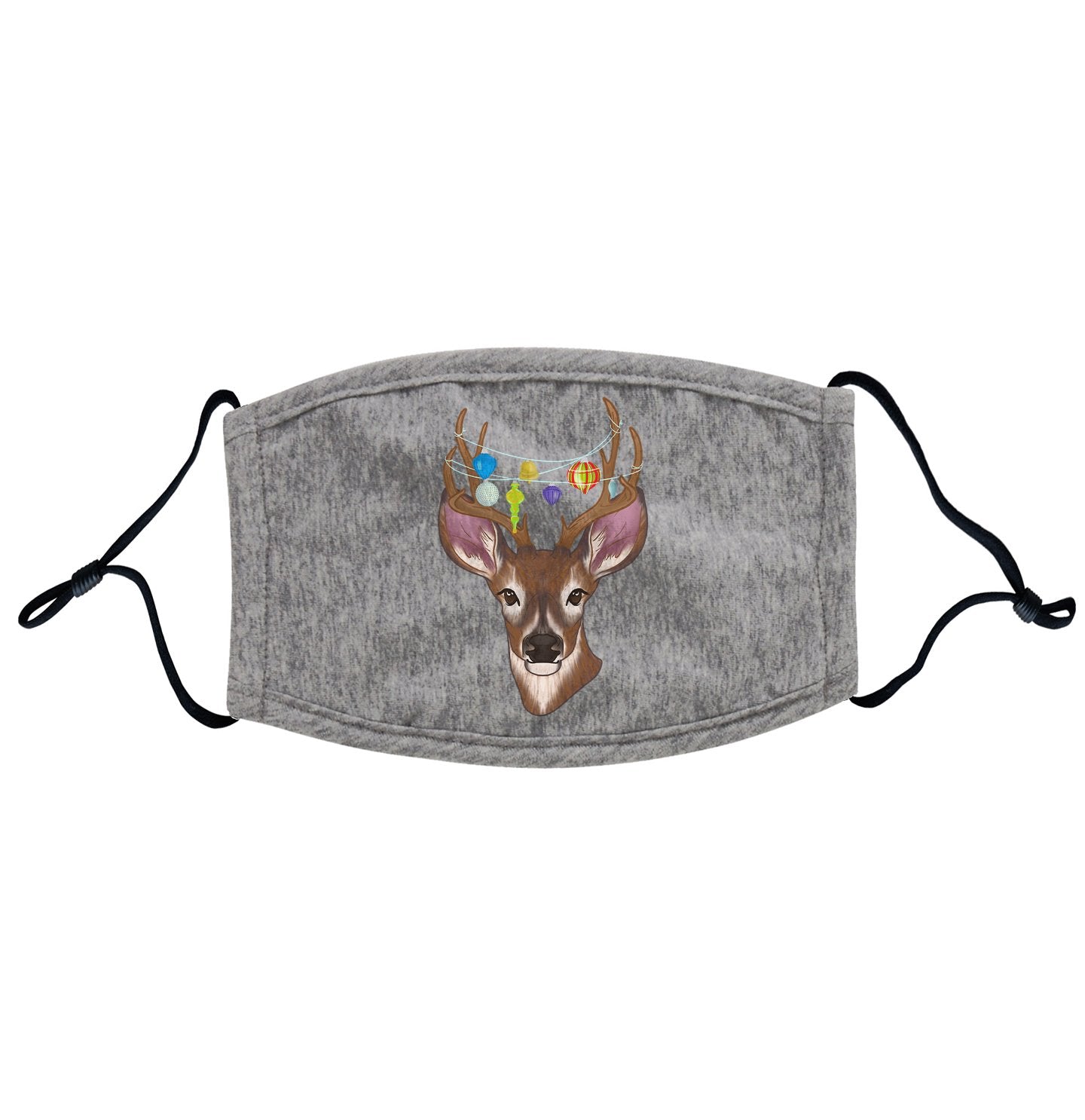 Christmas Buck Head - Adult Adjustable Face Mask
