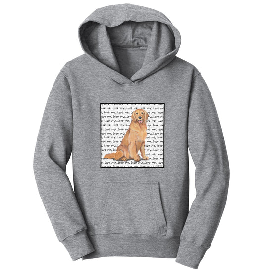 Animal Pride - Golden Love Text - Kids' Unisex Hoodie Sweatshirt