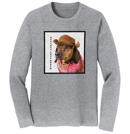 Rodeo Dachshund - Adult Unisex Long Sleeve T-Shirt