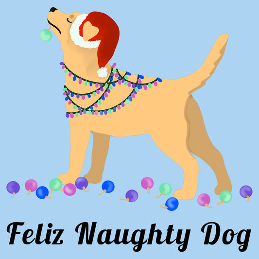 Feliz Naughty Dog Yellow Lab - Kids' Unisex T-Shirt