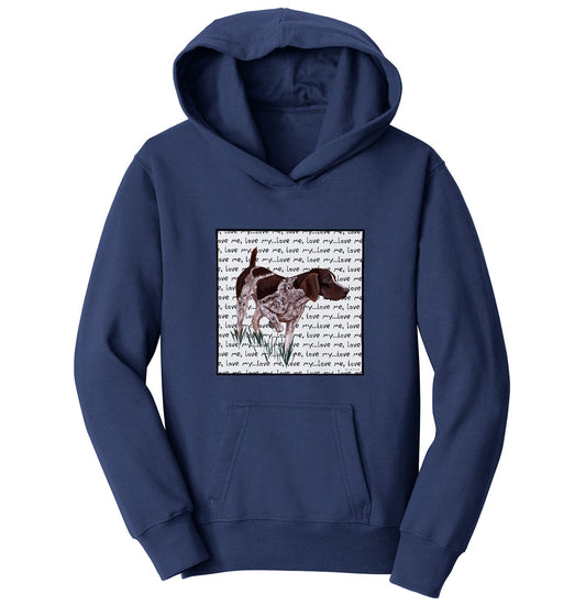 Animal Pride - German Pointer Love Text - Kids' Unisex Hoodie Sweatshirt