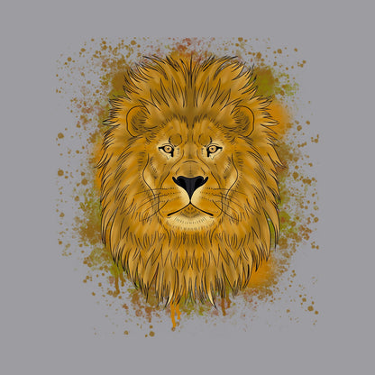 Lion Illustration - Adult Adjustable Face Mask