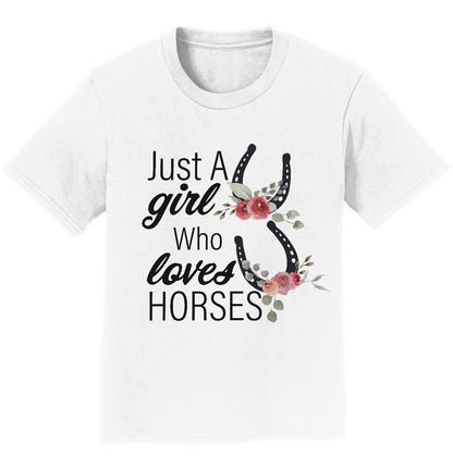 Just A Girl Who Loves Horses - Kids' Unisex T-Shirt