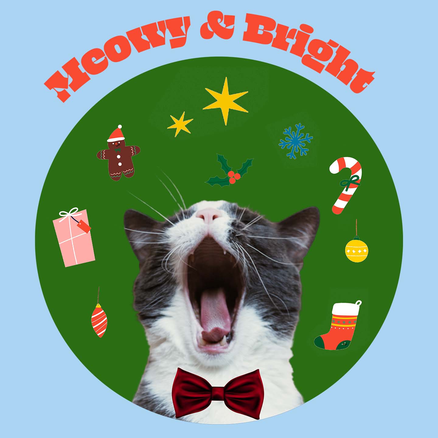 Meowy & Bright - Adult Unisex T-Shirt