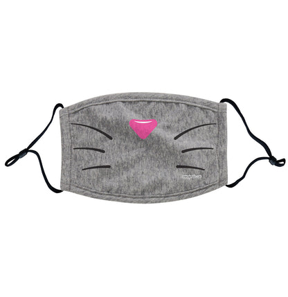 Cat Nose and Whiskers - Adult Adjustable Face Mask