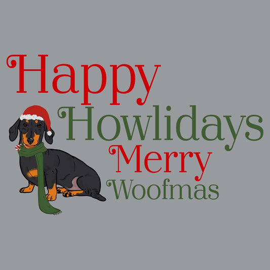 Merry Woofmas Dachshund - Adult Unisex Crewneck Sweatshirt