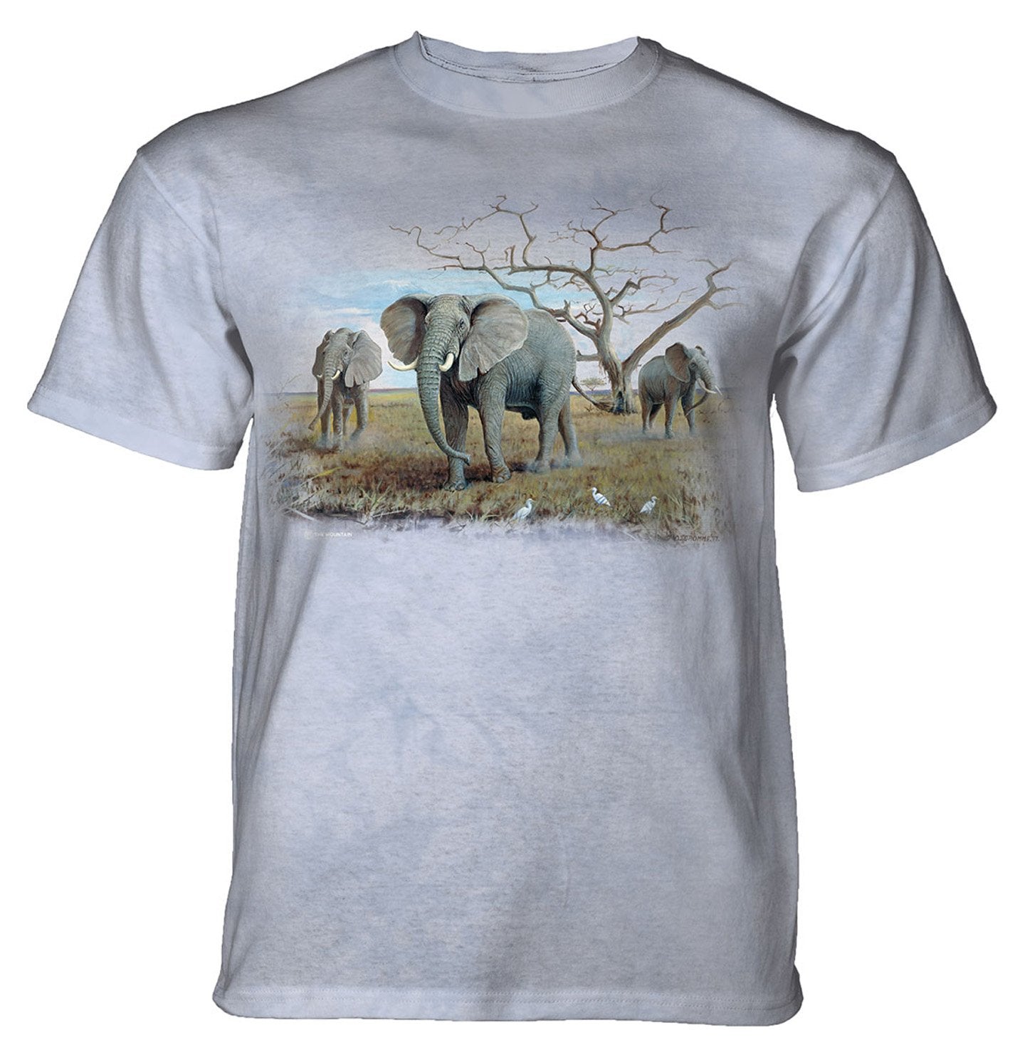 The Mountain - Three African Elephants - Adult Unisex T-Shirt