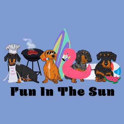 Summer Dachshunds - Adult Tri-Blend T-Shirt