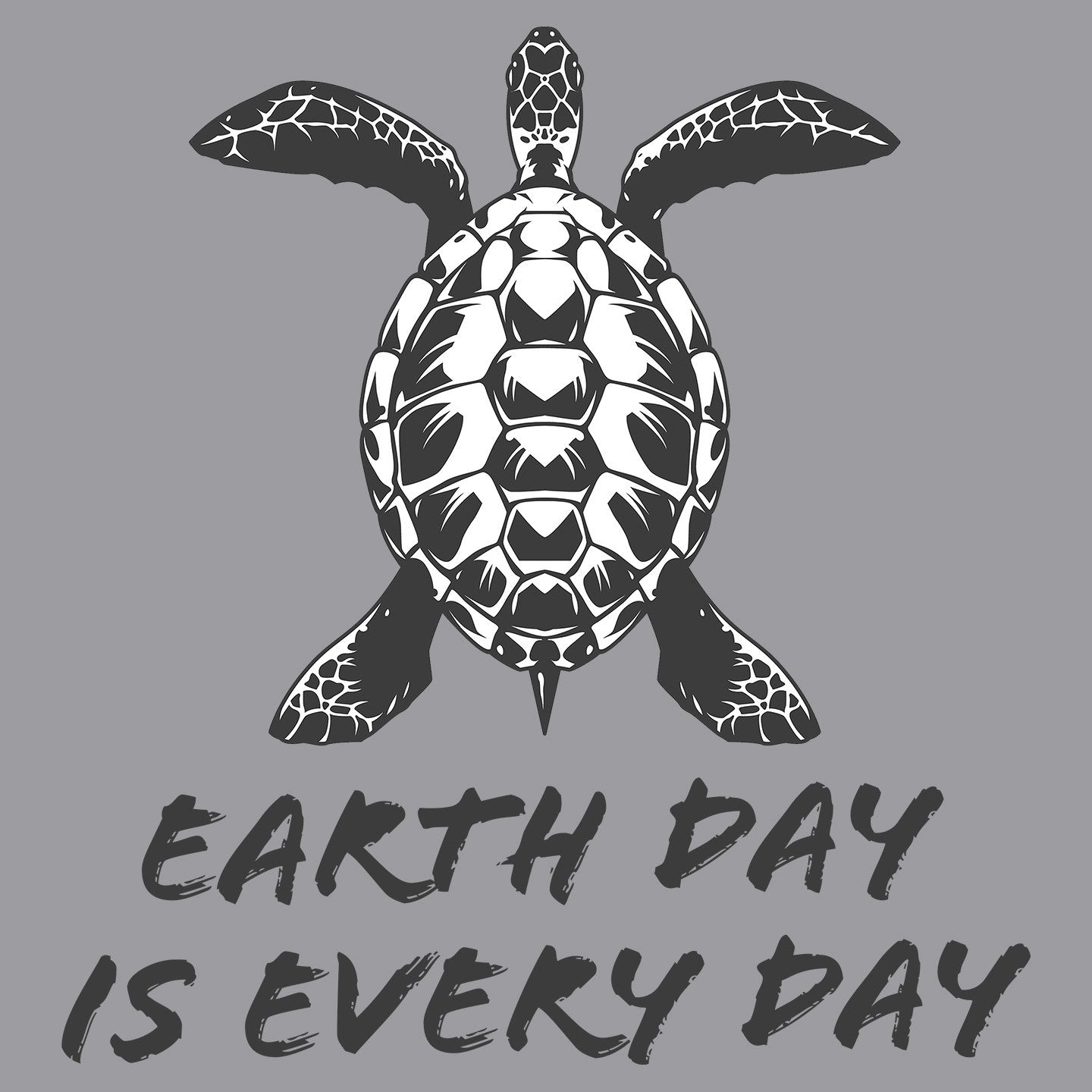 Earth Day is Every Day Sea Turtle - Adult Unisex Long Sleeve T-Shirt