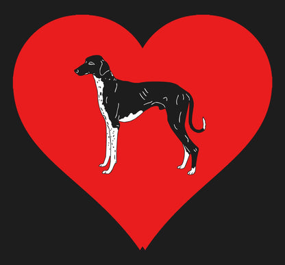 Azawakh on Heart Left Chest - Women's Full-Zip Hoodie Sweatshirt