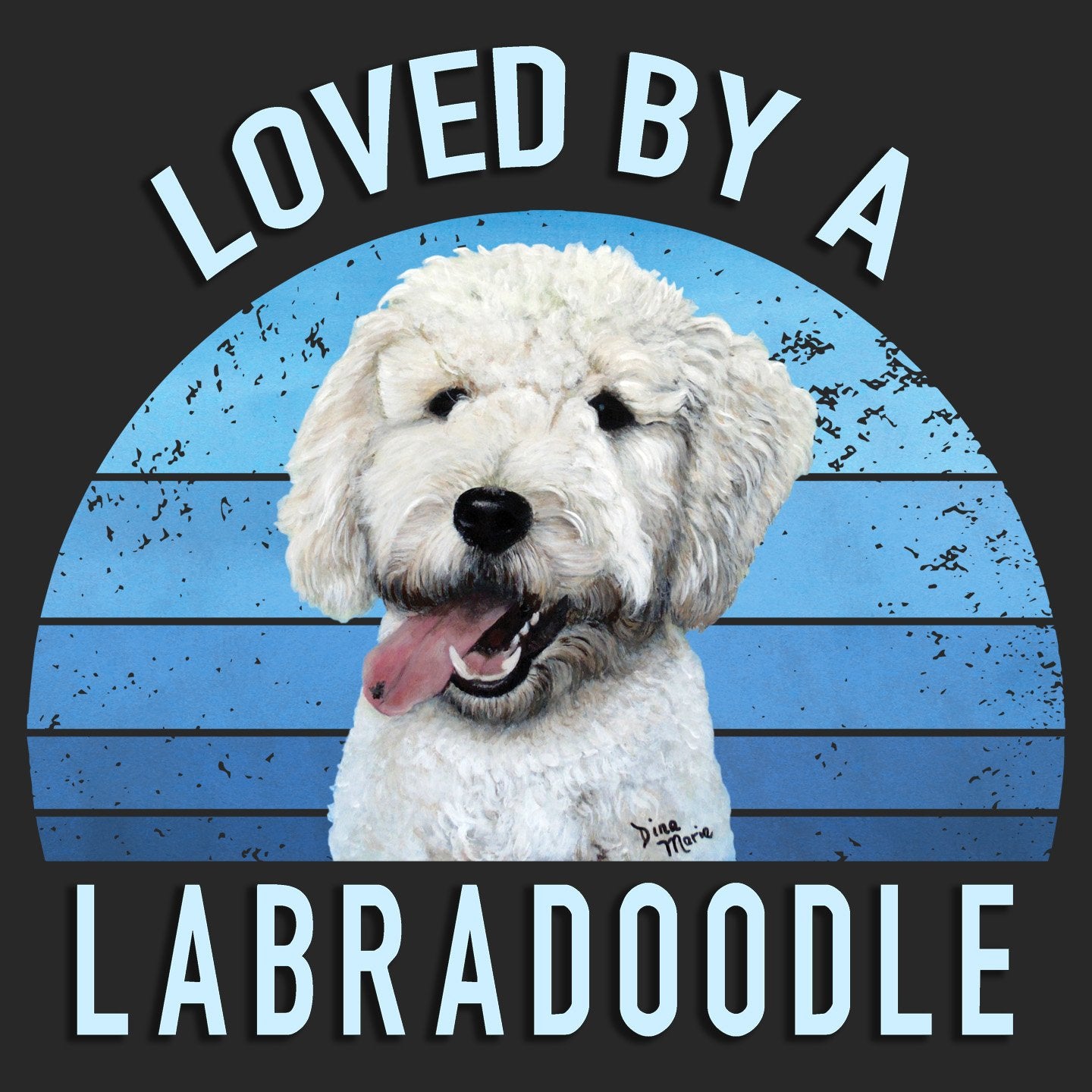 Loved By A Labradoodle - Kids' Unisex T-Shirt