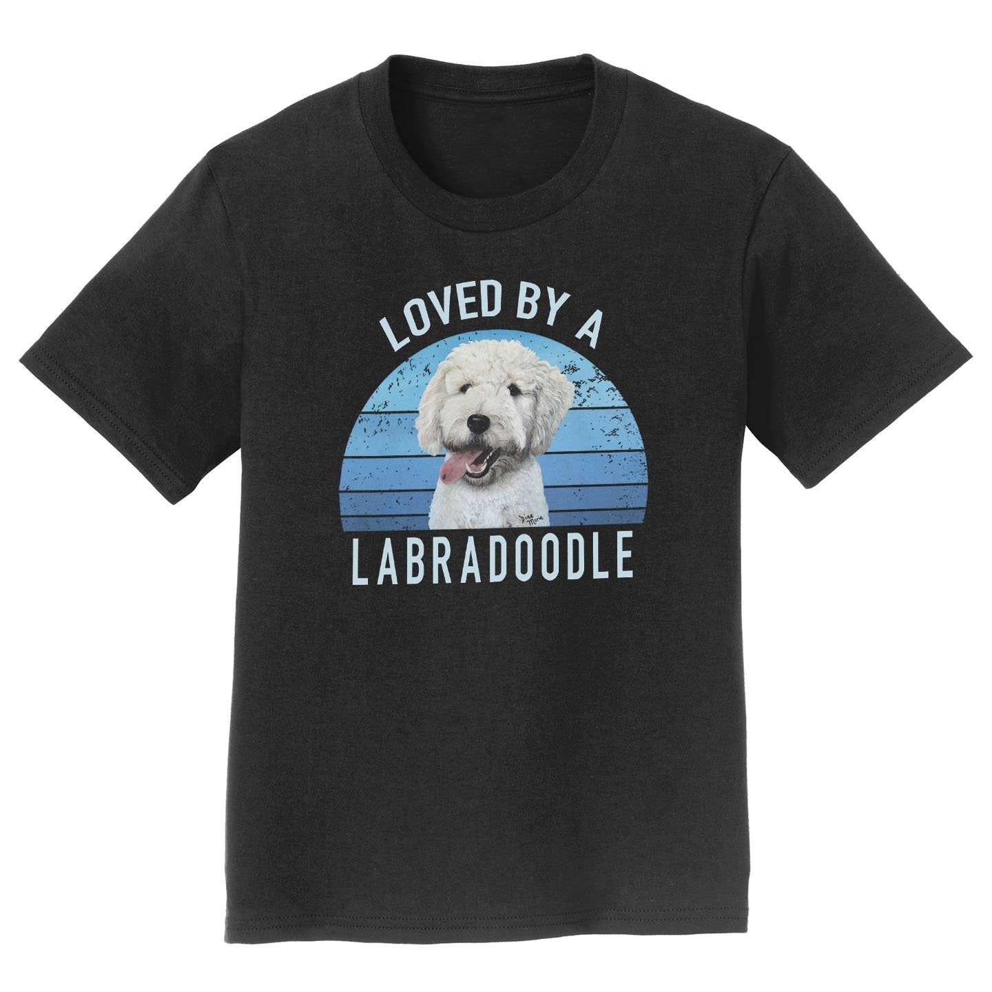 Loved By A Labradoodle - Kids' Unisex T-Shirt