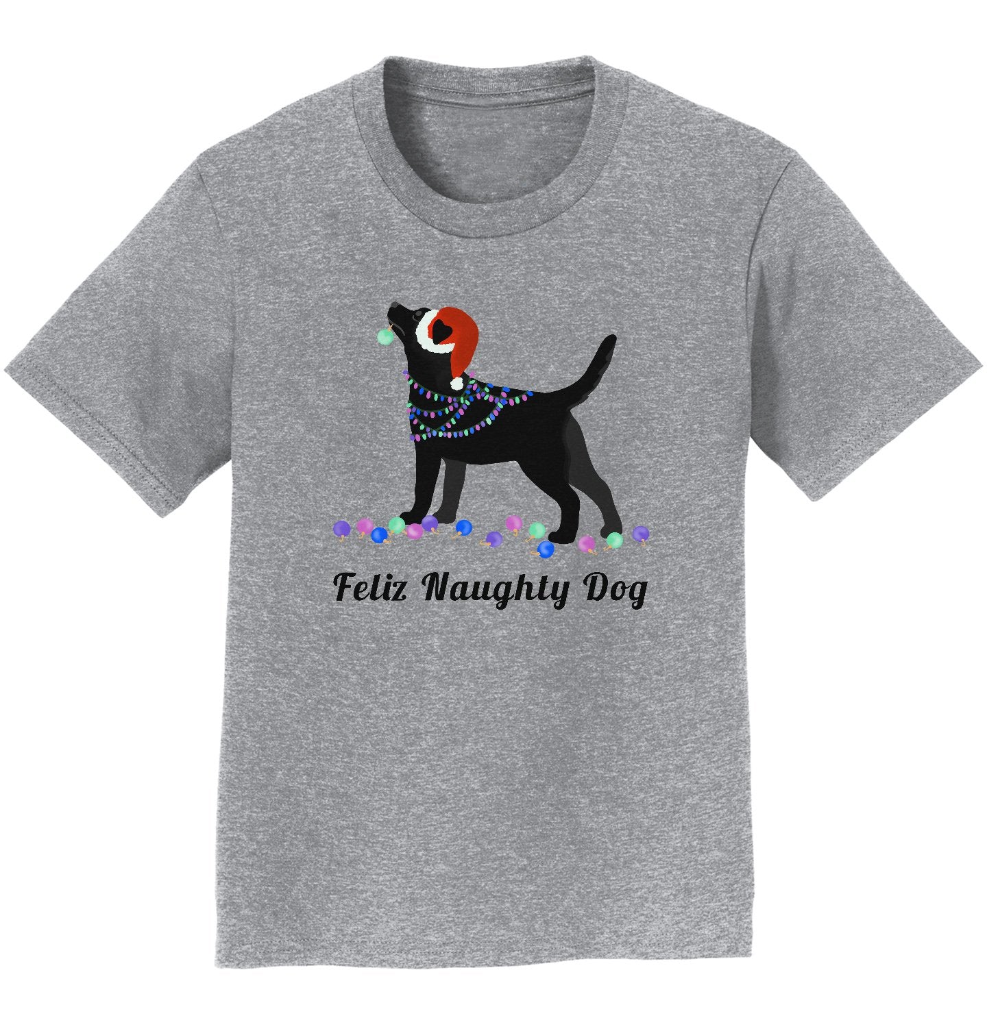 Feliz Naughty Dog Black Lab - Kids' Unisex T-Shirt