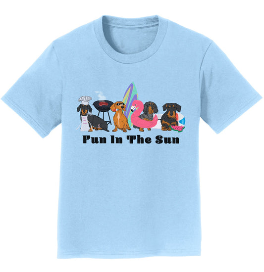 Summer Dachshunds Fun in the Sun - Kids' Unisex T-Shirt