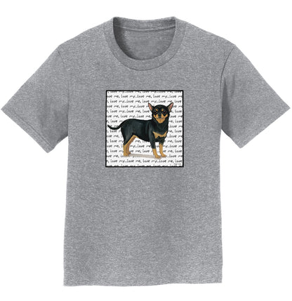 Chihuahua Love Text - Kids' Unisex T-Shirt