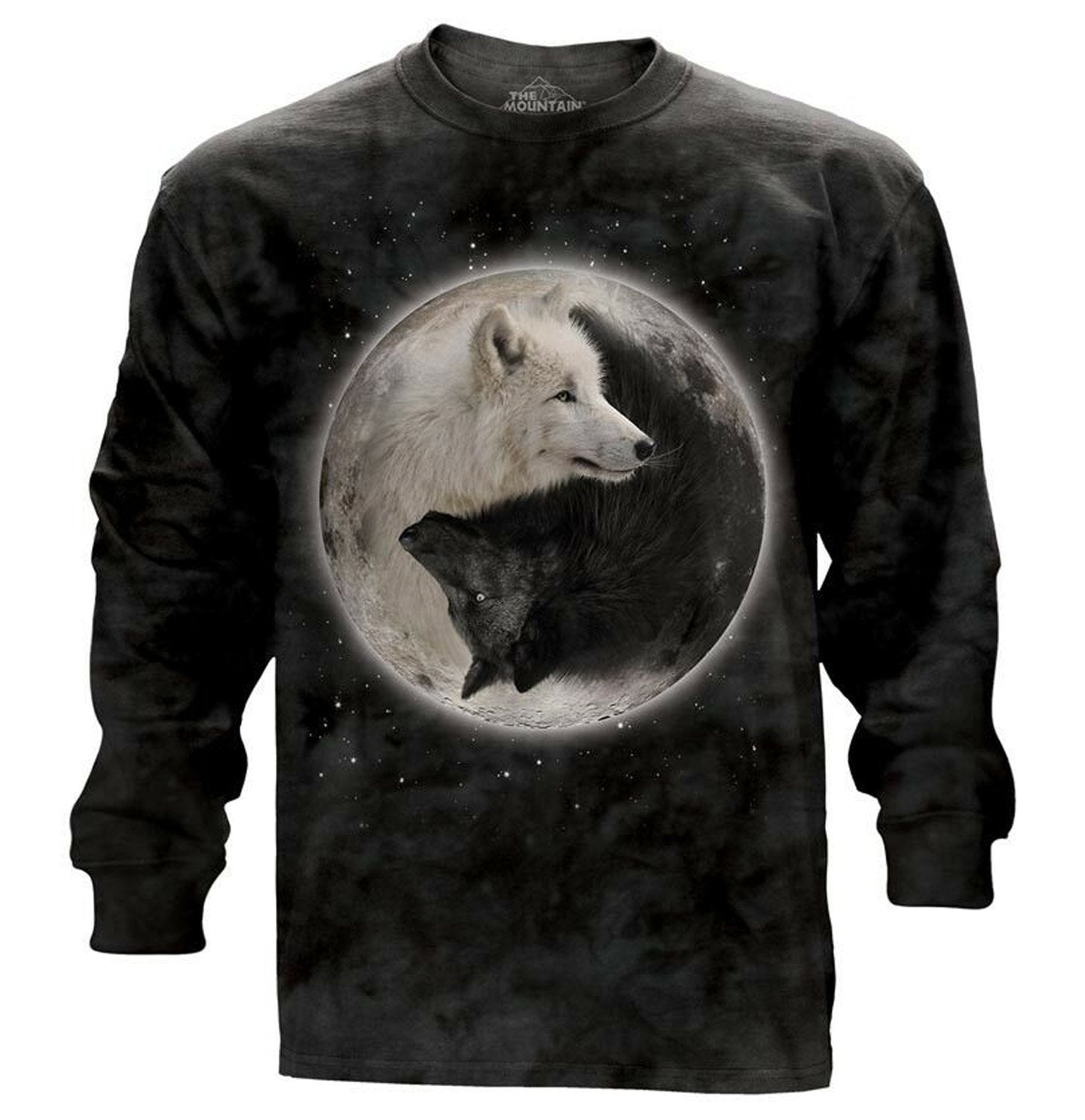 Animal Pride - Yin Yang Wolves - Adult Unisex Long Sleeve T-Shirt