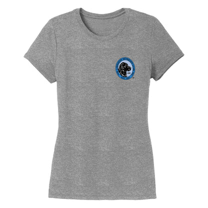 LRC Left Chest Blue Logo - Women's Tri-Blend T-Shirt