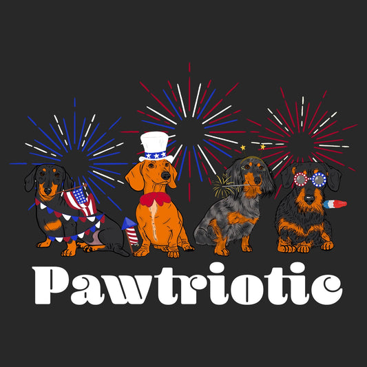 4th of July Lineup Dachshund - Kids' Unisex T-Shirt