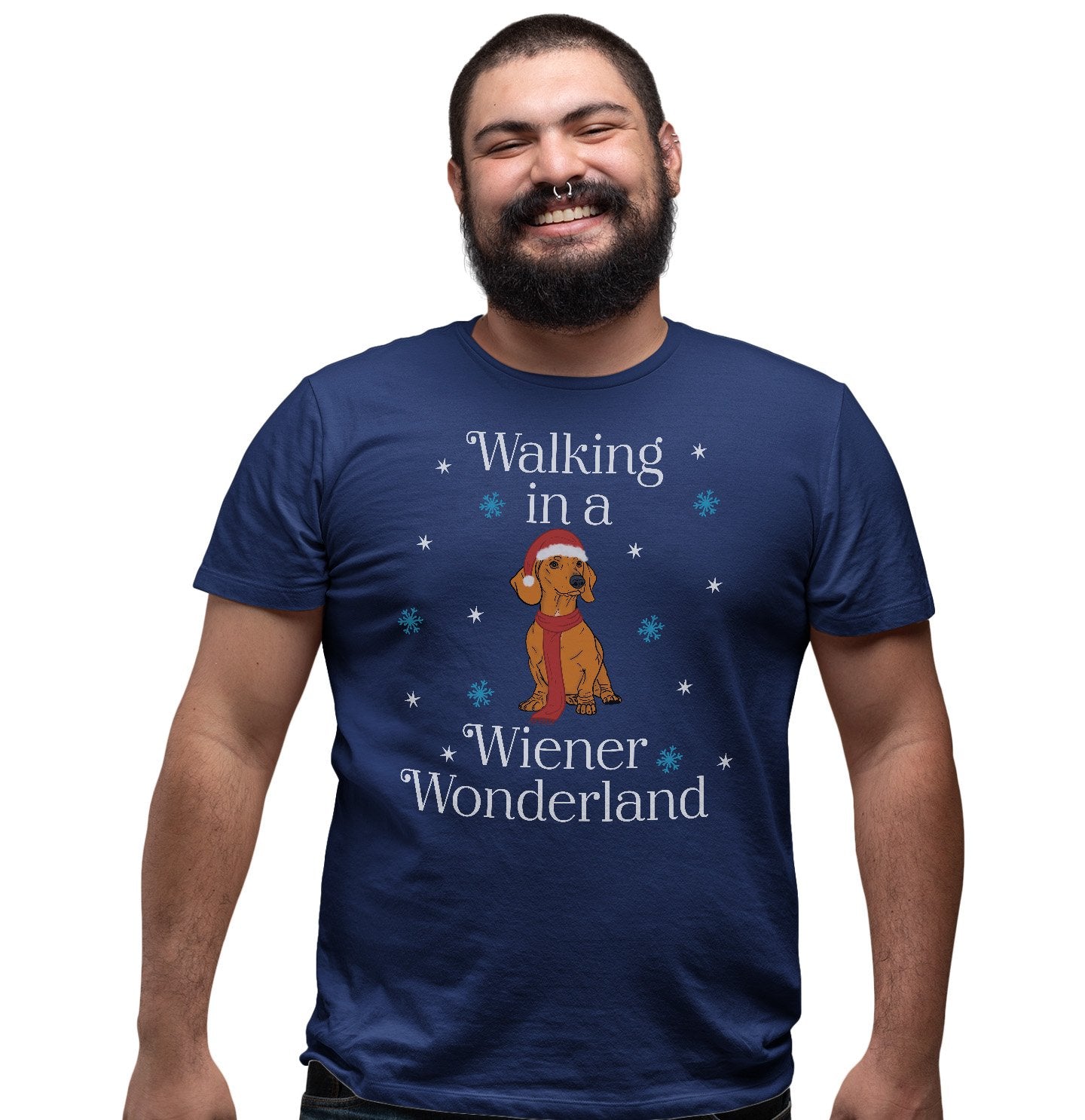 Red Wiener Wonderland - Adult Unisex T-Shirt