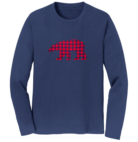 Plaid Bear - Long Sleeve T-Shirt