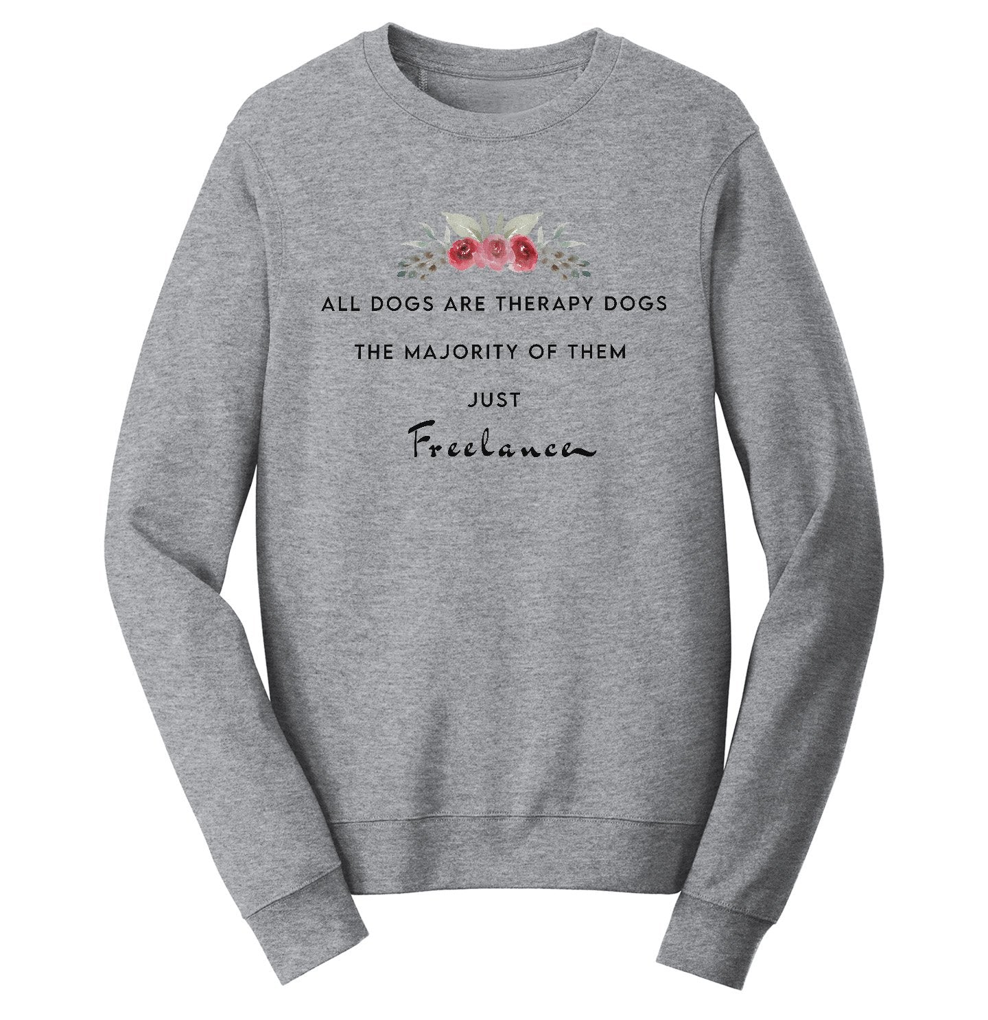 Animal Pride - Therapy Dogs Freelance - Adult Unisex Crewneck Sweatshirt