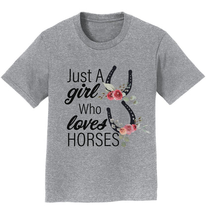 Just A Girl Who Loves Horses - Kids' Unisex T-Shirt