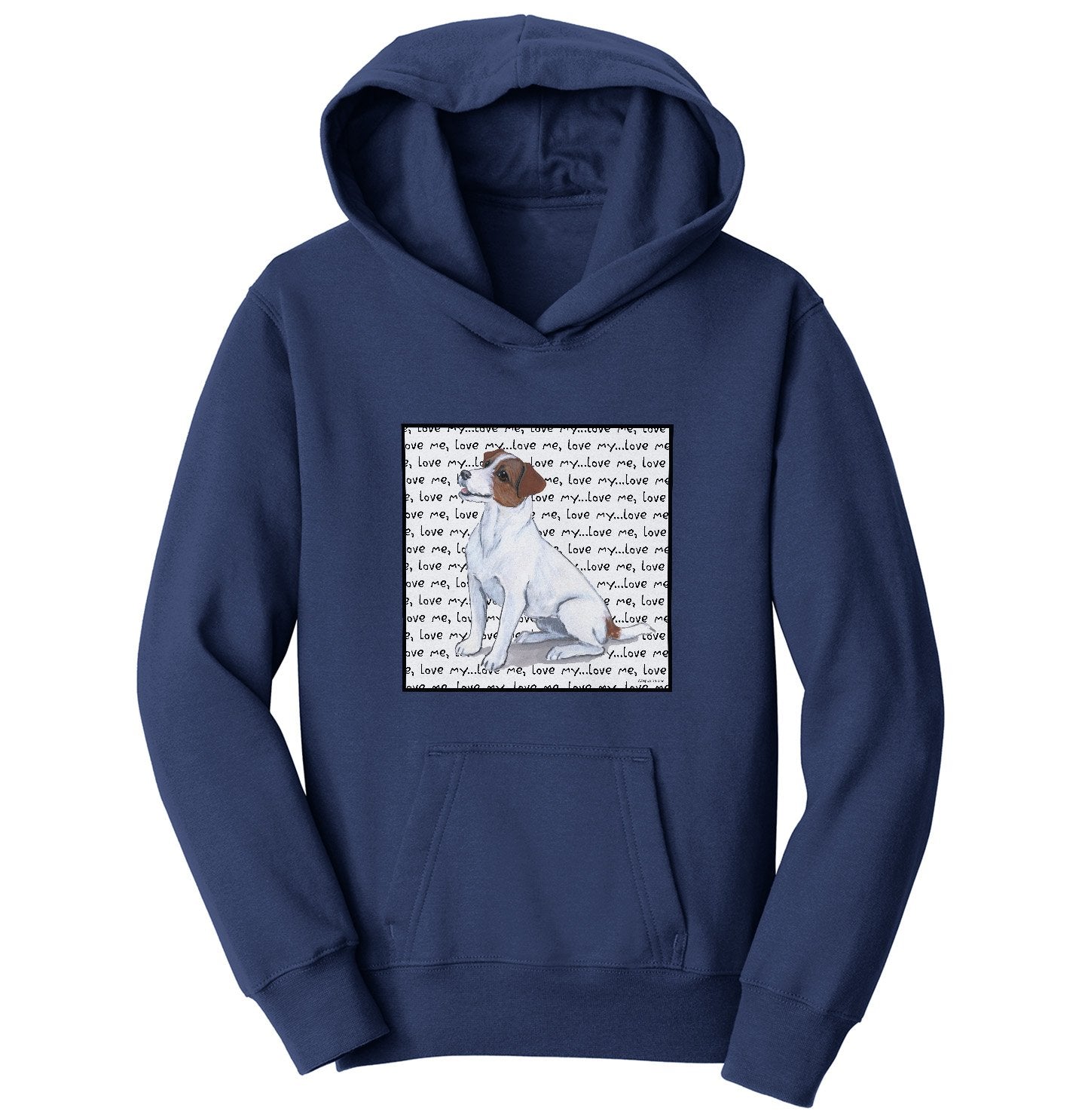 Animal Pride - Jack Russell Terrier Love Text - Kids' Unisex Hoodie Sweatshirt