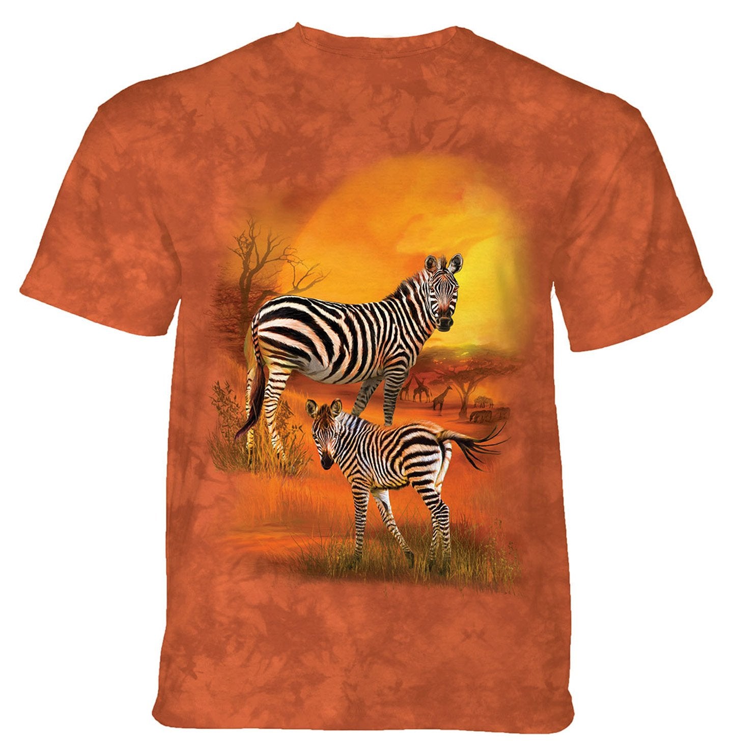 The Mountain - Mama And Baby Zebra - Adult Unisex T-Shirt