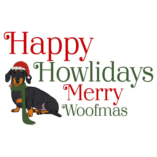 Merry Woofmas Dachshund - Adult Unisex Long Sleeve T-Shirt