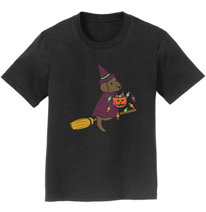 Chocolate Lab Witch - Halloween - Kids' Unisex T-Shirt