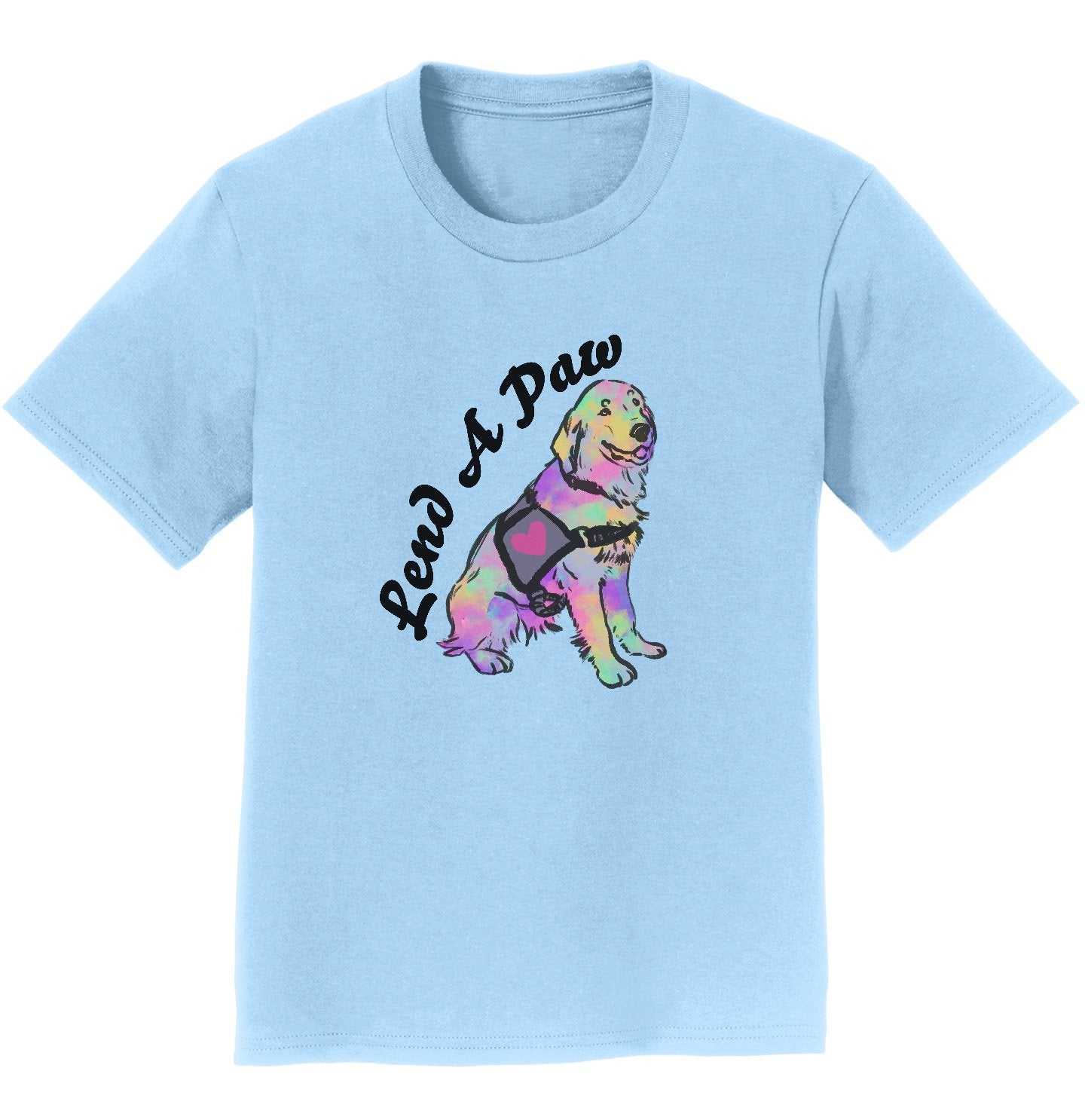 Lend a Paw Golden Retriever - Kids' Unisex T-Shirt