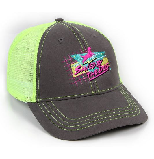 Animal Pride - Saved By the Dog (Neon Yellow Mesh Back) - Neon Mesh Back Hat
