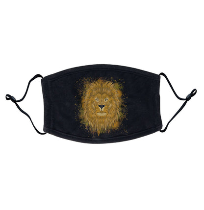 Lion Illustration - Adult Adjustable Face Mask