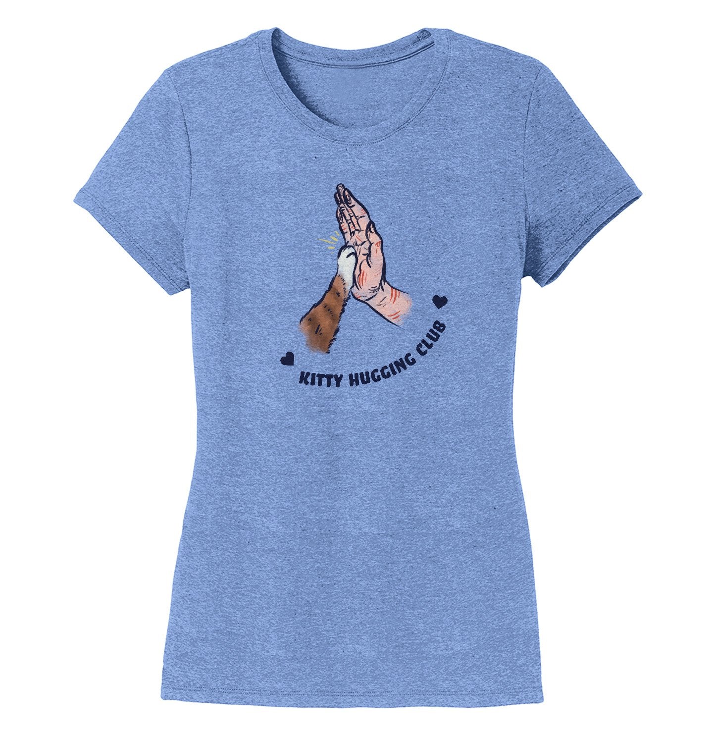 Animal Pride - Kitty Hugging Club - Women's Tri-Blend T-Shirt