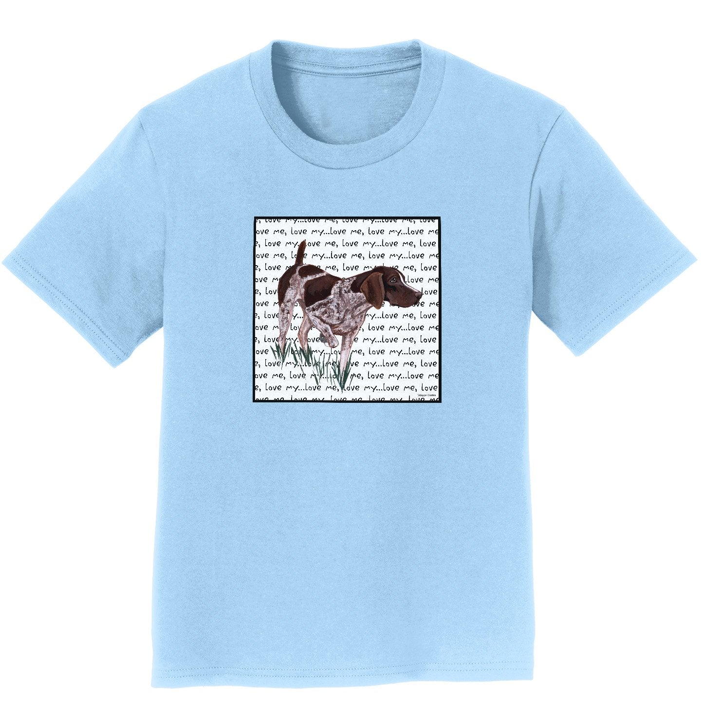 Animal Pride - German Pointer Love Text - Kids' Unisex T-Shirt