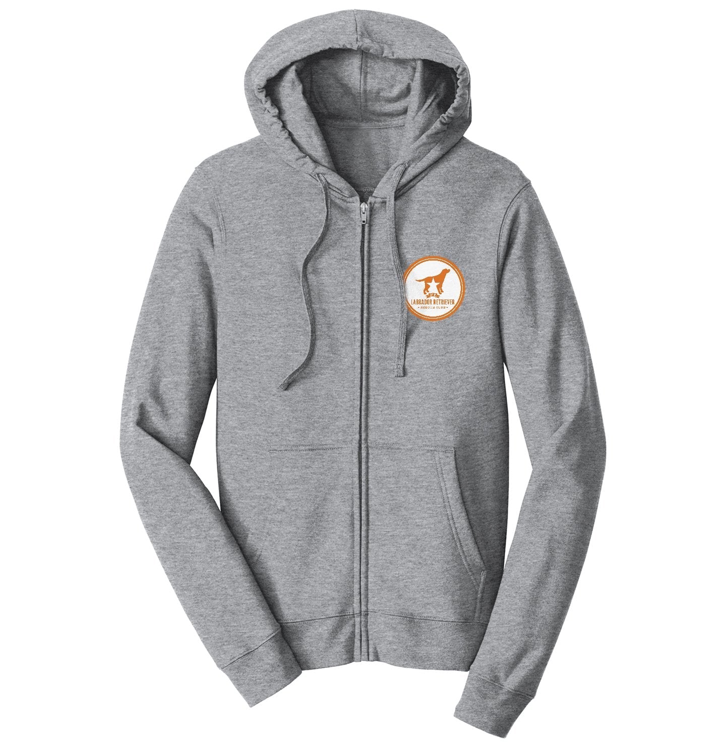 DFWLRRC - Burnt Orange DFWLRR Logo - Adult Unisex Full-Zip Hoodie Sweatshirt